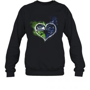 Heart Seattle Seahawks And Vancouver Canucks T-Shirt
